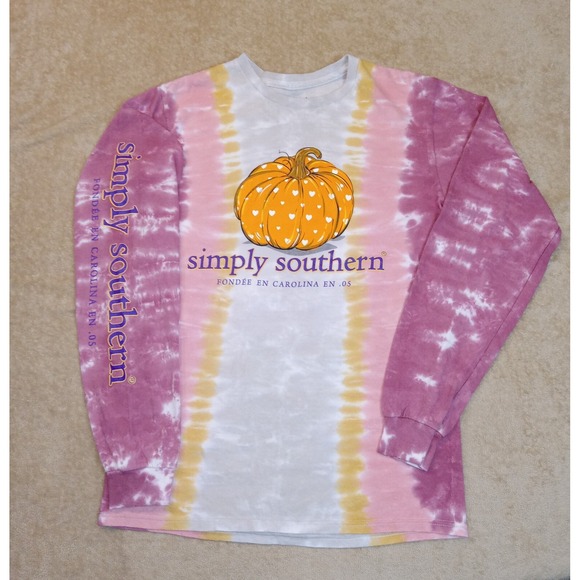 Simply Southern Woman's Small Tye Dye Long Sleeve T-Shirt - Picture 1 of 8